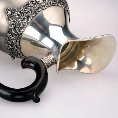 Antique Silver Jug, Cesa Manufacture, Alessandria, Italy, 1920s_1331017 Silver Jug Manufactured by Cesa Aless