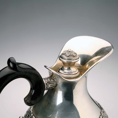 Antique Silver Jug, Cesa Manufacture, Alessandria, Italy, 1920s_1331019 Silver Jug Manufactured by Cesa Aless