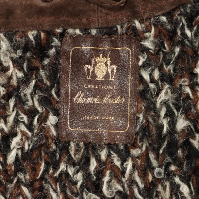 Vintage Wool and Leather Coat