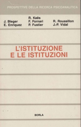 L'istituzione e le istituzioni