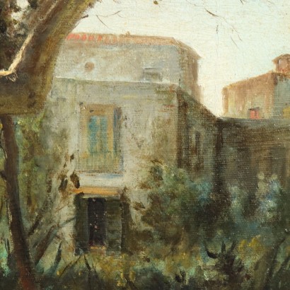 Painting by Eleuterio Pagliano, Figures in the Garden, Eleuterio Pagliano, Eleuterio Pagliano, Eleuterio Pagliano, Eleuterio Pagliano