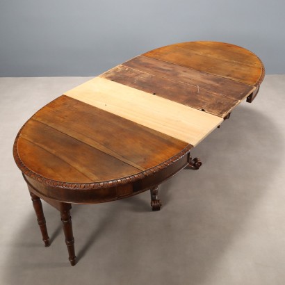 Table panier extensible en noyer