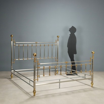 CAMA DOBLE DE LATÓN, Cama doble de latón