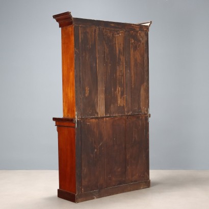 Mahagoni-Sideboard, viktorianisches Bücherregal, viktorianisches Mahagoni-Bücherregal