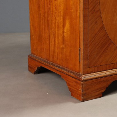 Englisches Bücherregal, englisches Bücherregal aus Satinholz