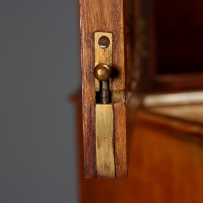 Englisches Bücherregal, englisches Bücherregal aus Satinholz