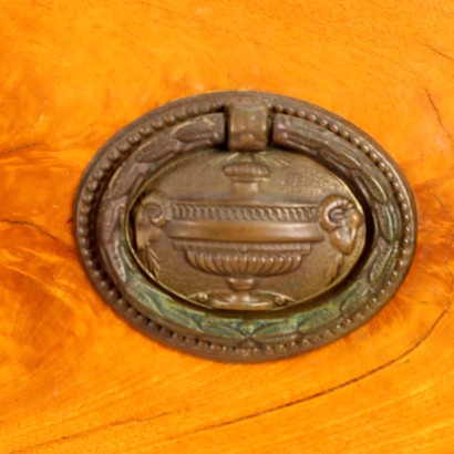 Englisches Bücherregal, englisches Bücherregal aus Satinholz