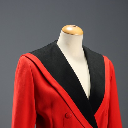 Costume rouge vintage Kenzo