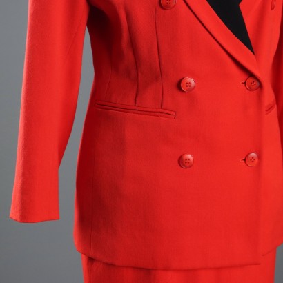 Costume rouge vintage Kenzo