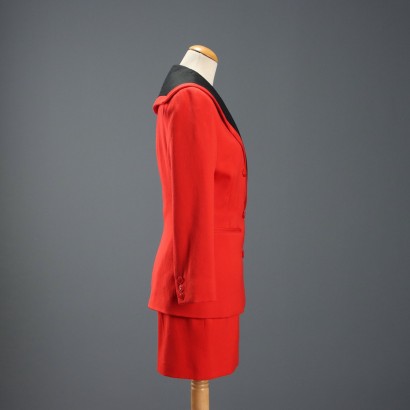 Costume rouge vintage Kenzo