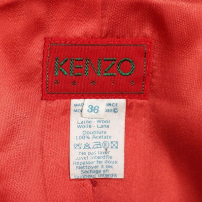 Costume rouge vintage Kenzo