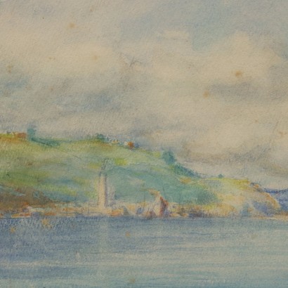 Cuadro de Paolo Sala, Paisaje marino con figuras, Paolo Sala, Paolo Sala, Paolo Sala