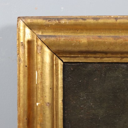 Pintura de la Sagrada Familia con San Francisco, Sagrada Familia con un santo franciscano