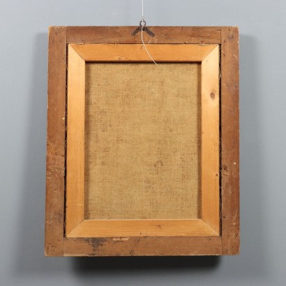 Pintura de la Sagrada Familia con San Francisco, Sagrada Familia con un santo franciscano