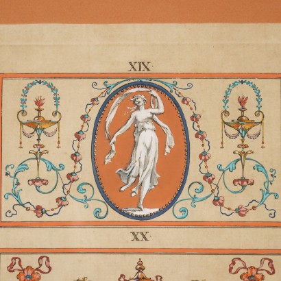 Paire de gravures de Michelangelo Pergolesi, Ornements et vases, Michelangelo Pergolesi, Michelangelo Pergolesi, Michelangelo Pergolesi, Michelangelo Pergolesi, Michelangelo Pergolesi