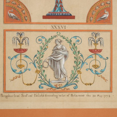 Paire de gravures de Michelangelo Pergolesi, Ornements et vases, Michelangelo Pergolesi, Michelangelo Pergolesi, Michelangelo Pergolesi, Michelangelo Pergolesi, Michelangelo Pergolesi