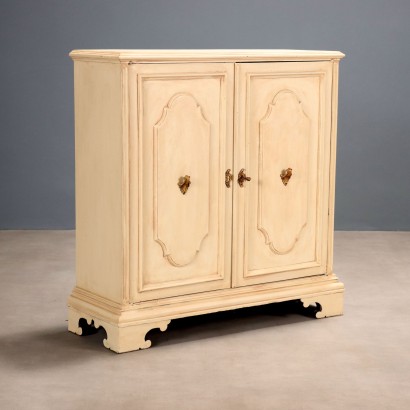 Buffet Ancien Noyer Tuiles Volets Italie XXe Siècle