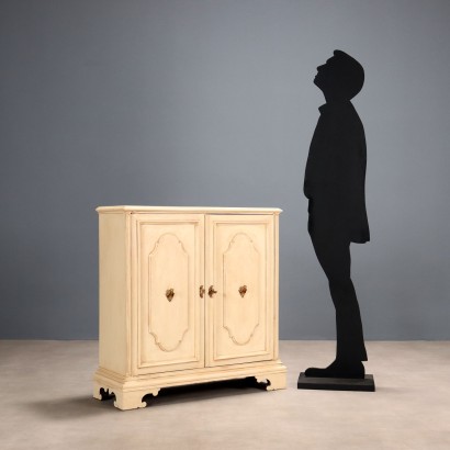 Sideboard, Nussbaum-Sideboard aus dem späten 20. Jahrhundert, Barock-Sideboard aus lackiertem Nussbaumholz