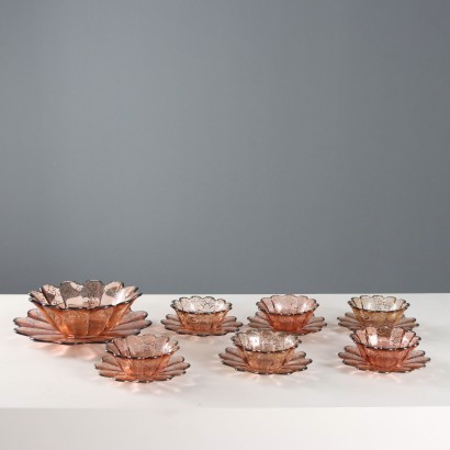 Glass Dessert and Fruit Salad Service