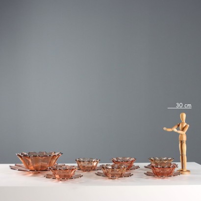 Glass Dessert and Salad Service