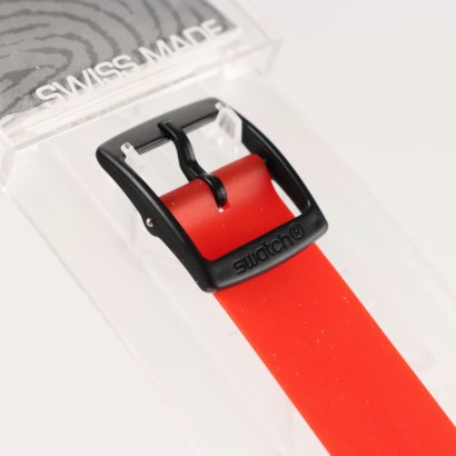 Paire de montres Swatch en cuir