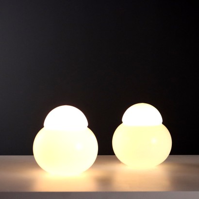 Candle Daurma Lamps Vintage Design Sergio Asti 1970s