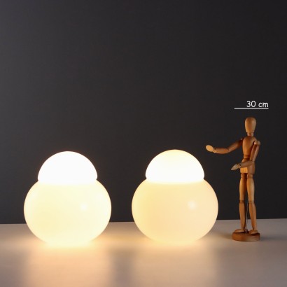 Two 'Daruma' lamps by,Sergio Asti,Sergio Asti,Sergio Asti,Sergio Asti,Sergio Asti,Sergio Asti,Sergio Asti