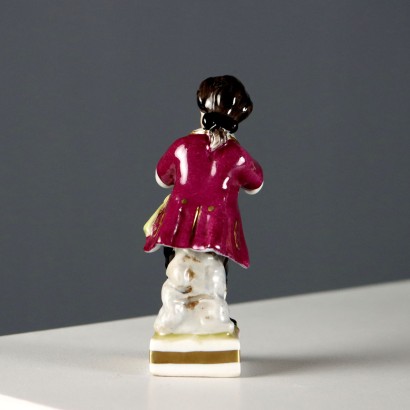 Paire d'enfants en porcelaine fabriquée