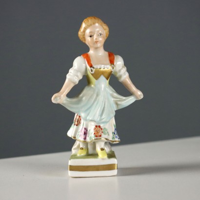 Paire d'enfants en porcelaine fabriquée