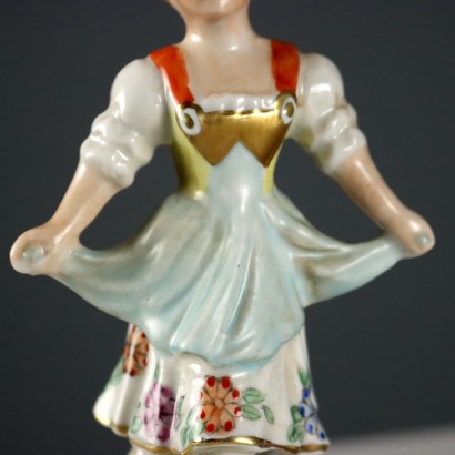 Paire d'enfants en porcelaine fabriquée