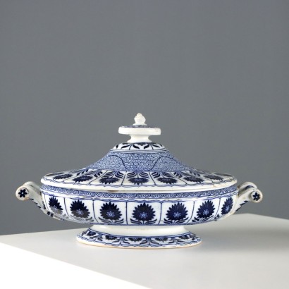 Bol à Légumes Ancien Porcelaine Manifacture Minton XIXe Siècle