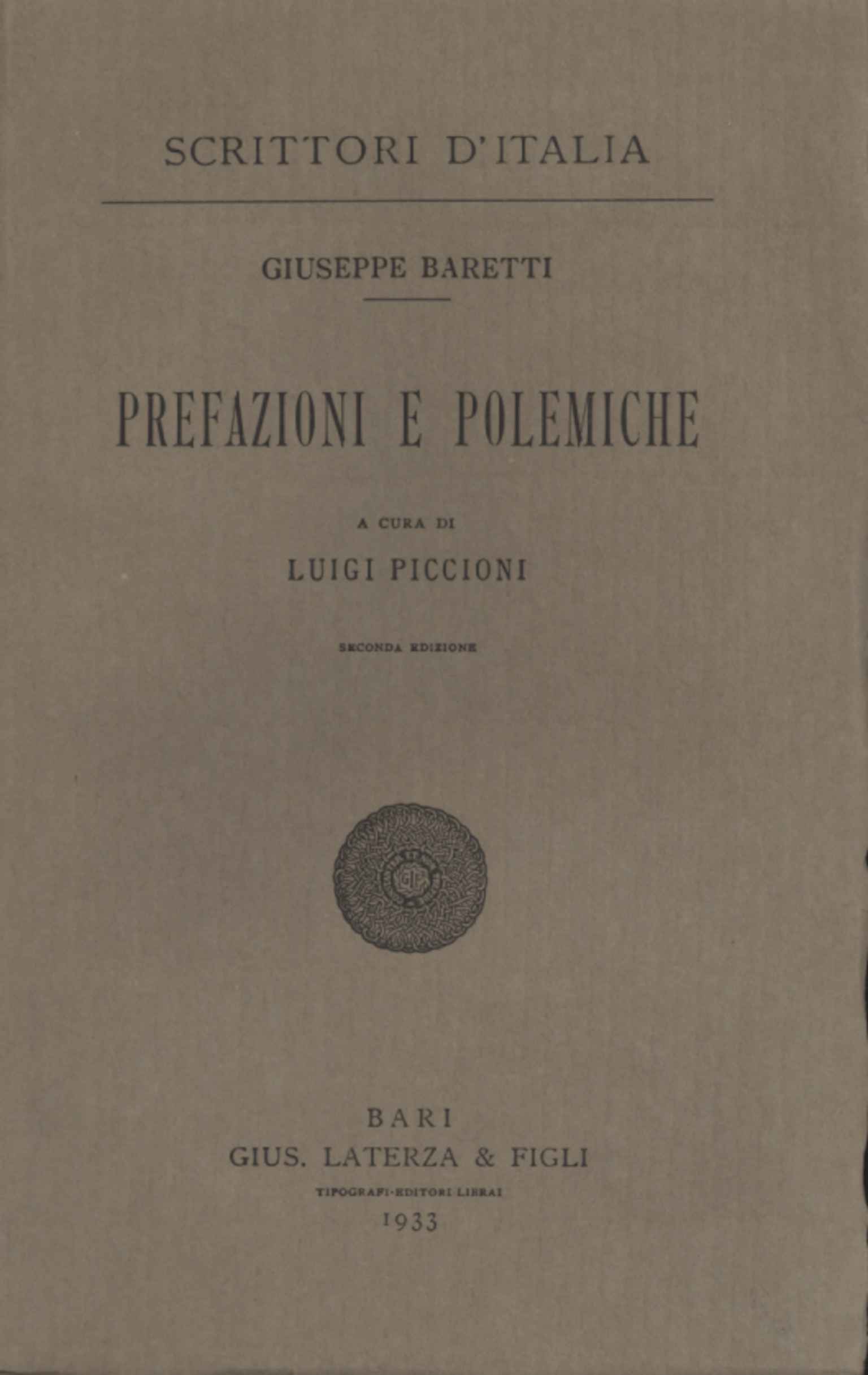 Préfaces et controverses