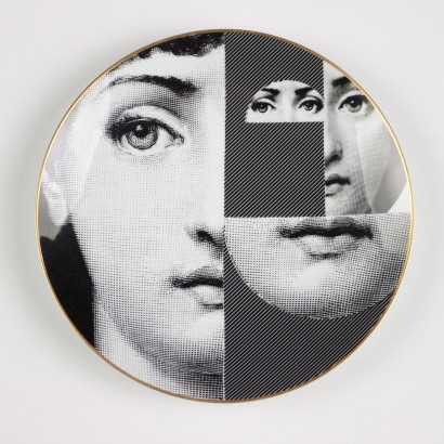 Piero Fornasetti Plate for Rosenthal Themes and Variations