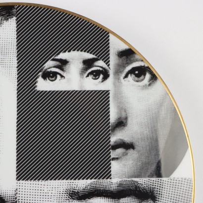 Piero Fornasetti Teller für Rosenthal Tee, Piero Fornasetti, Piero Fornasetti, Piero Fornasetti, Piero Fornasetti, Piero Fornasetti