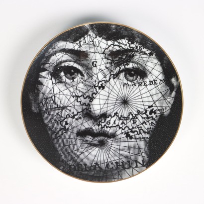 Assiette Piero Fornasetti pour Rosenthal Thèmes et Variations