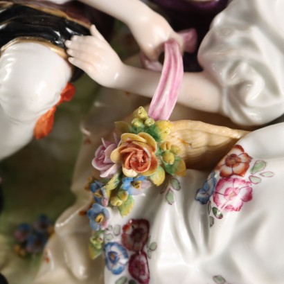 Porzellanskulpturen-Gruppe Manufaktur