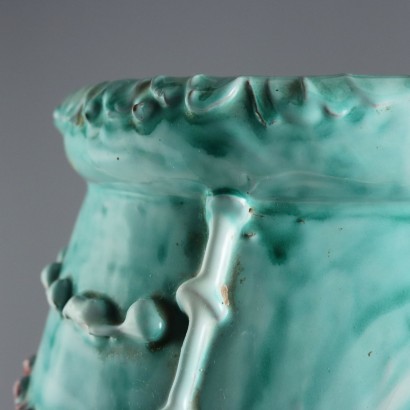 Vase porte-parapluie en céramique émaillée