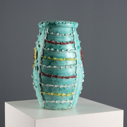 Vase porte-parapluie en céramique émaillée