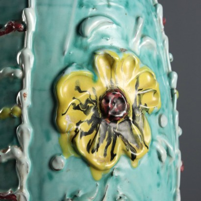 Vase porte-parapluie en céramique émaillée