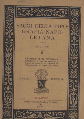 Saggi della tipografia napoletana nel sec. XV