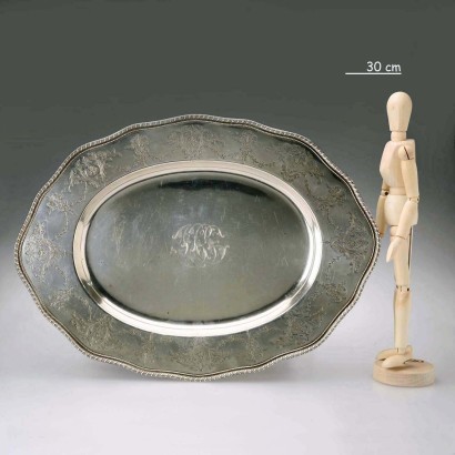 Frank M. W Sterling Silver Tray