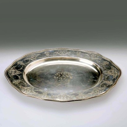 Frank M. W Sterling Silver Tray