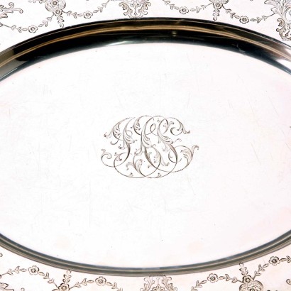 Frank M. W Sterling Silver Tray