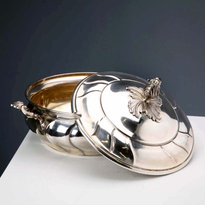 Soupière en argent Christian F. Heise, plat à légumes en argent Christian F. Heise