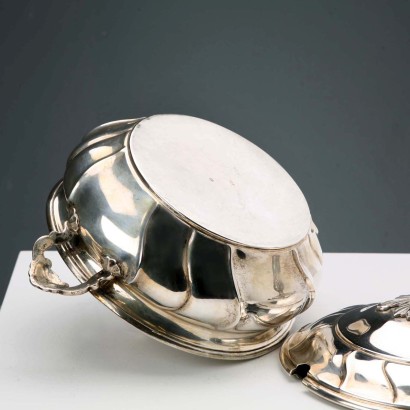 Soupière en argent Christian F. Heise, plat à légumes en argent Christian F. Heise