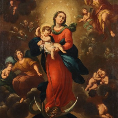 Tableau de la Vierge Immaculée avec Jésus, Vierge Immaculée avec l'Enfant Jésus, Tableau de la Vierge Immaculée avec Jésus, Tableau de la Vierge Immaculée avec Jésus