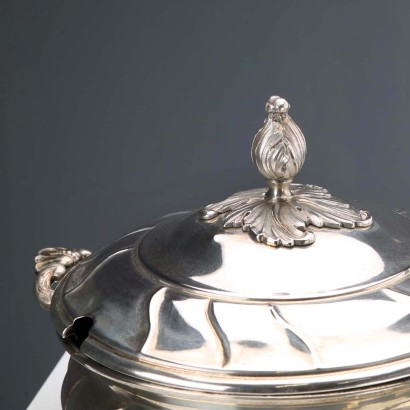 Christian F. Heise Silver Tureen, Christian F. Heise Silver Vegetable Dish