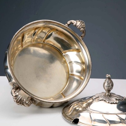 Christian F. Heise Silver Tureen, Christian F. Heise Silver Vegetable Dish