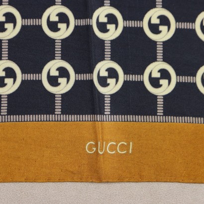 Écharpe Gucci vintage à monogramme