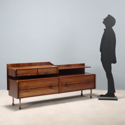 1960s chest of drawers with raised top